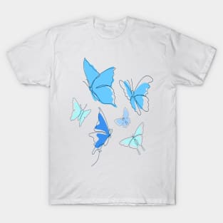 Blue butterflies T-Shirt